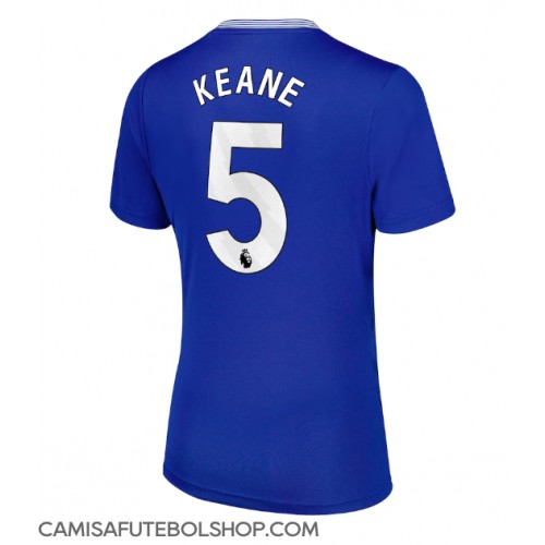 Camisa de time de futebol Everton Michael Keane #5 Replicas 1º Equipamento Feminina 2024-25 Manga Curta